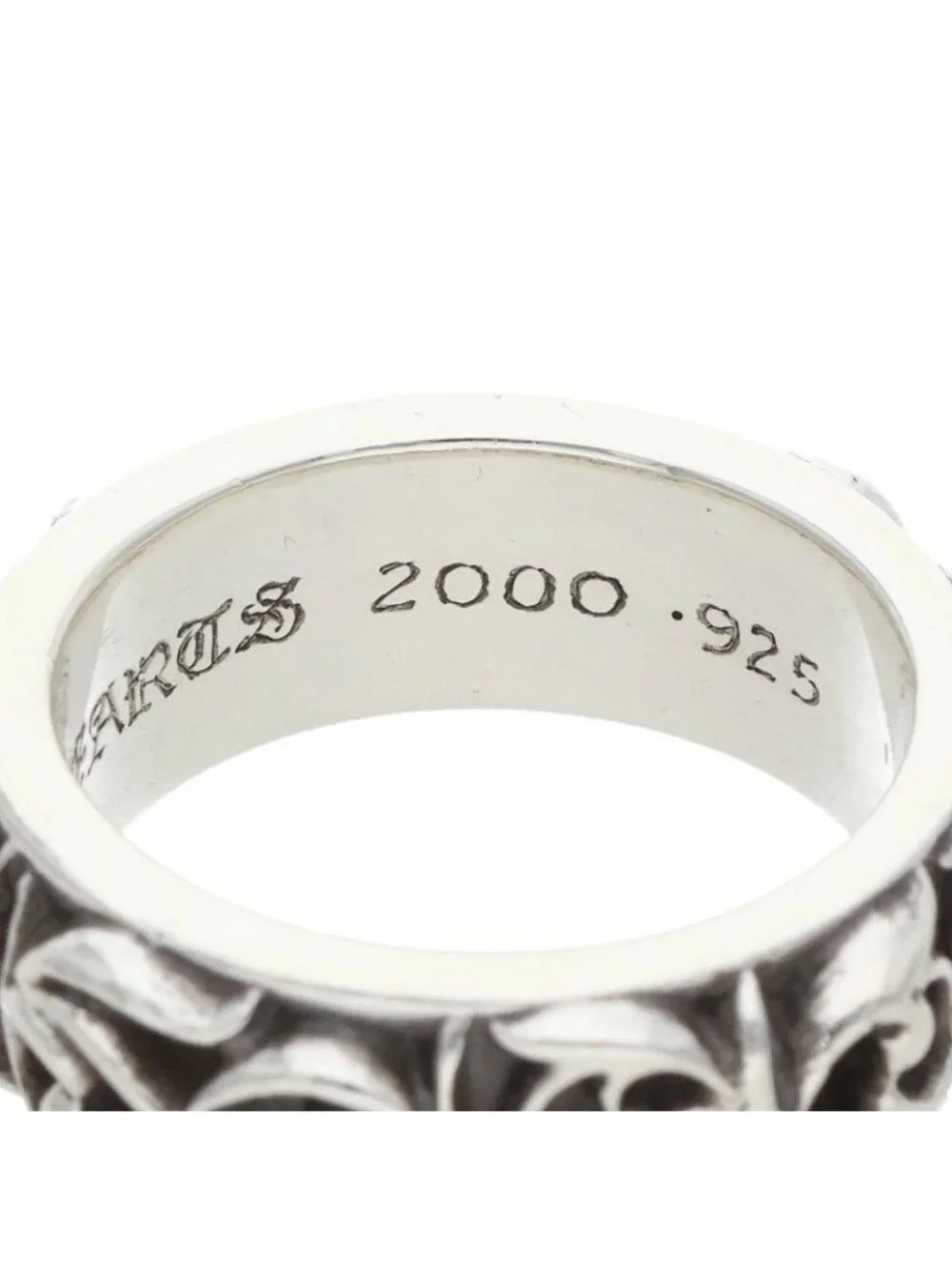 Chrome Hearts Etrnity Vine Band Eternity Silver Ring